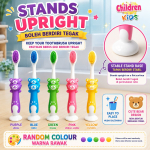 12-PCS Kids Children Soft Toothbrush Bear Design Stand-Up Base Berus Gigi Lembut Kanak-Kanak #1898